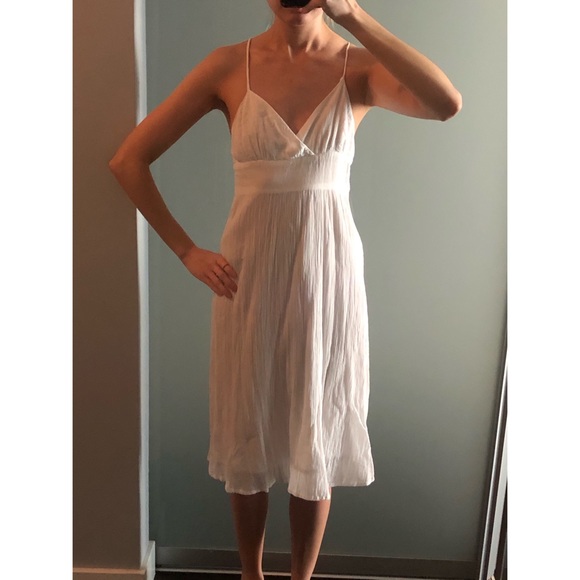 Aritzia vintage white cotton linen dress - Picture 3 of 6